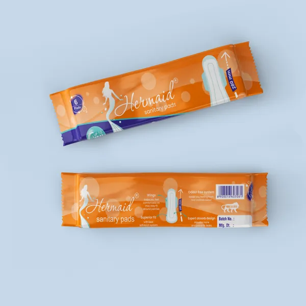 Hermaid_Xl(280Mm)_Cotton_Maxi_Sanitary_Pad_With_Anion_Chip_(White_-_Pack_Of_8