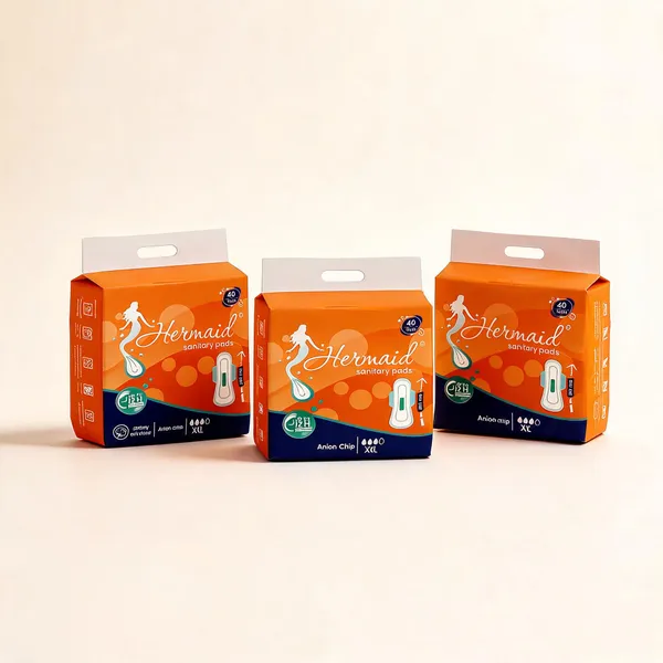 Hermaid_Xl(280Mm)_Cotton_Maxi_Sanitary_Pad_With_Anion_Chip_(White_-_Pack_Of_3