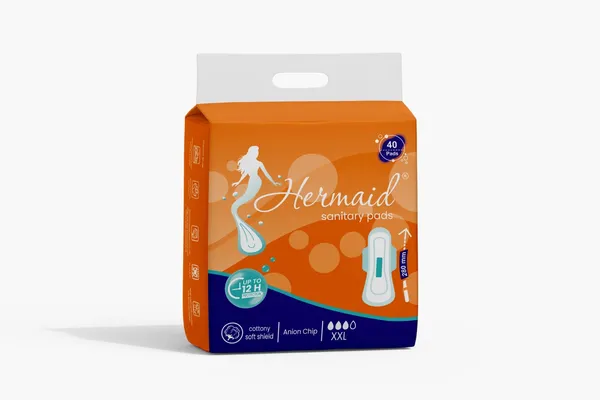 Hermaid_Xl(280Mm)_Cotton_Maxi_Sanitary_Pad_With_Anion_Chip_(White_-_Pack_Of_3