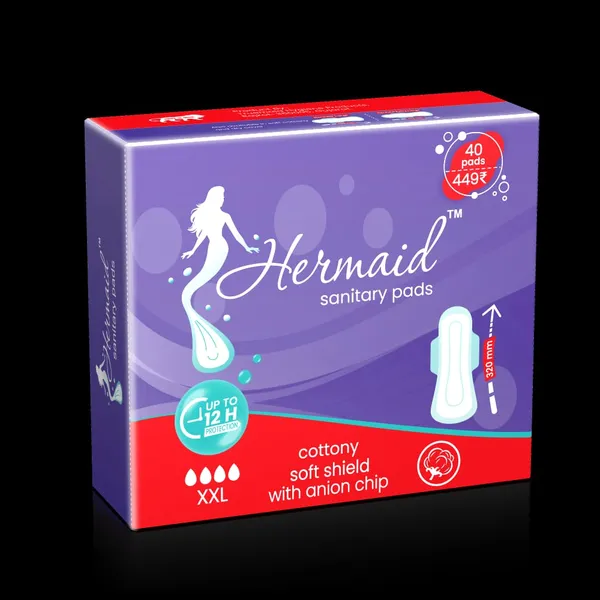 Hermaid_Xxl(320Mm)_Ultra_Sanitary_Pad_With_Anion_Chip_(White_-_Pack_Of_40)