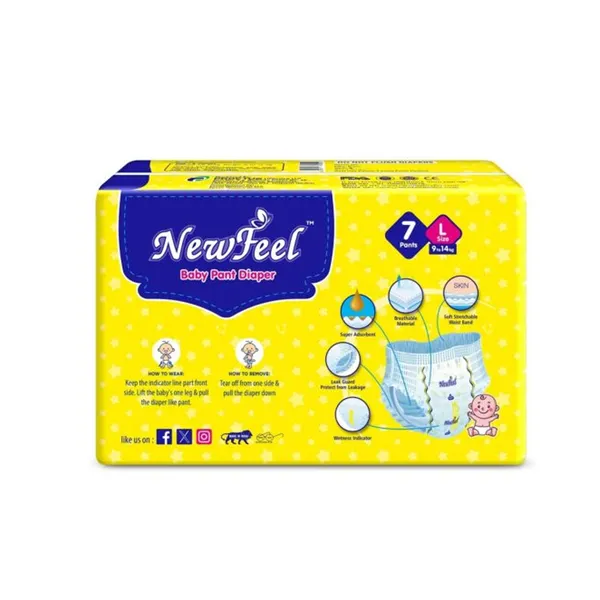 Newfeel_Baby_Diaper_Large_Size_7_Count_-_Pack_Of_4