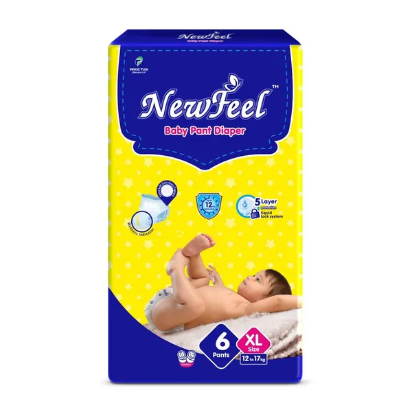 Newfeel_Baby_Diaper_Extra_Large_Size_6_Count_-_Pack_Of_4