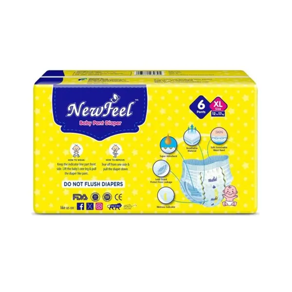 Newfeel_Baby_Diaper_Extra_Large_Size_6_Count_-_Pack_Of_4