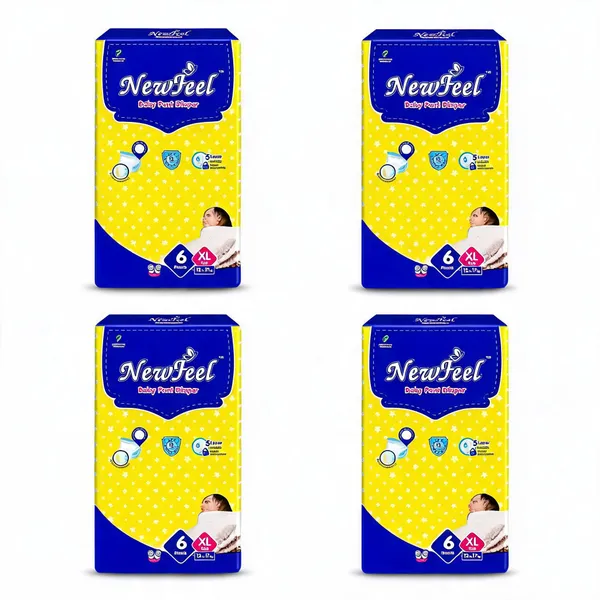 Newfeel_Baby_Diaper_Extra_Large_Size_6_Count_-_Pack_Of_4