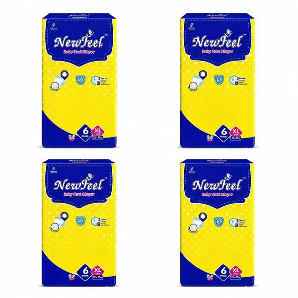 Newfeel_Baby_Diaper_Extra_Large_Size_6_Count_-_Pack_Of_4