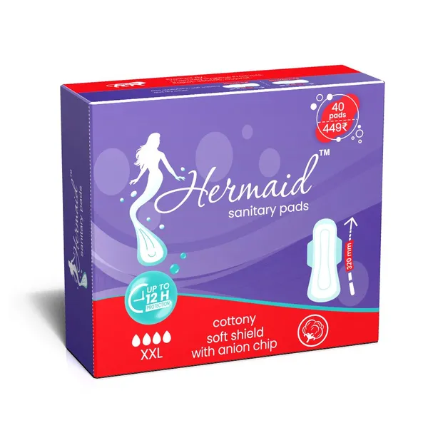 Hermaid_Xxl(320Mm)_Ultra_Sanitary_Pad_With_Anion_Chip_(White_-_Pack_Of_40)