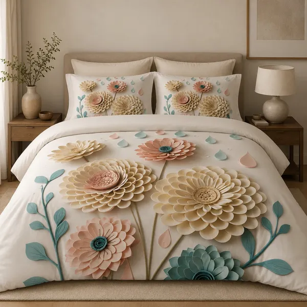 Multicolor_Glace_Cotton_Bedsheet_Set_For_Home_Furnishing
