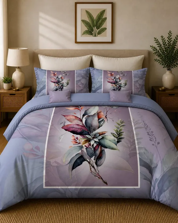 Multicolor_Glace_Cotton_Bedsheet_Set_For_Home_Furnishing