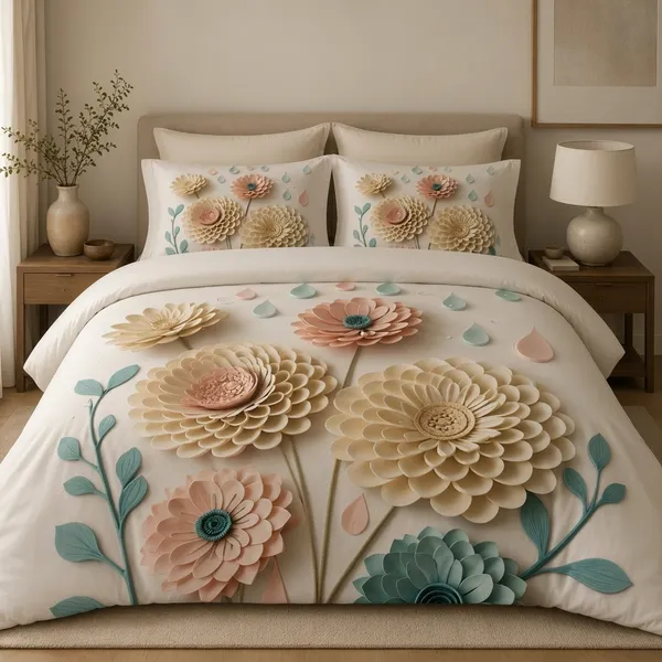 Multicolor_Glace_Cotton_Bedsheet_Set_For_Home_Furnishing