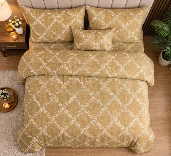 LOOMETRY_MART_GLACE_COTTON_BEDSHEET_SET_FOR_HOME_FURNISHING_