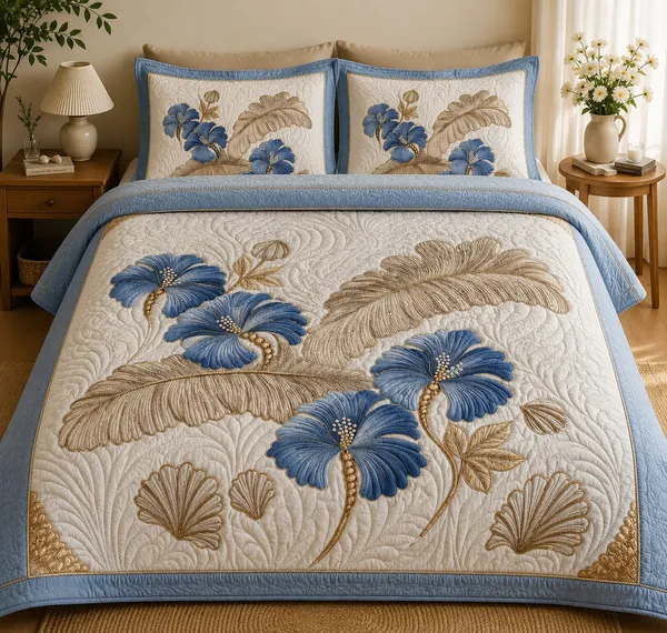 Multicolor_Glace_Cotton_Bedsheet_Set_For_Home_Furnishing