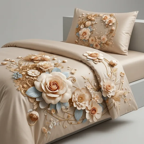 Multicolor_Glace_Cotton_Bedsheet_Set_For_Home_Furnishing