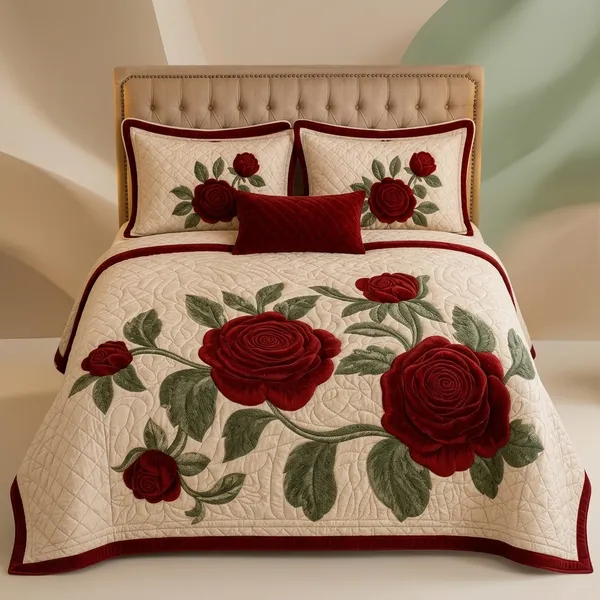 Multicolor_Glace_Cotton_Bedsheet_Set_For_Home_Furnishing