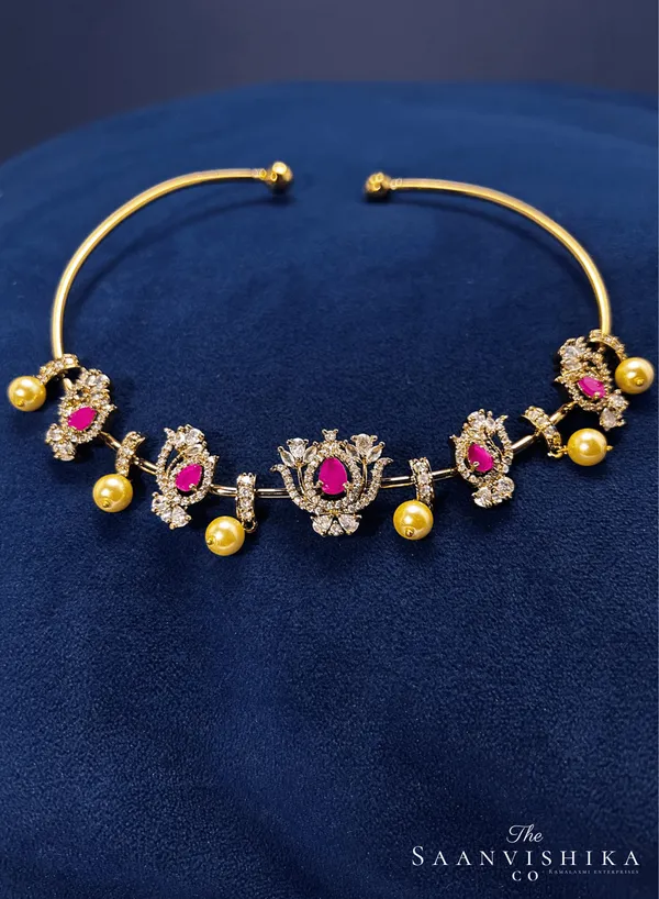 Multicolor_Alloy_Lotus_Ruby_Kanti_Necklace_For_Women
