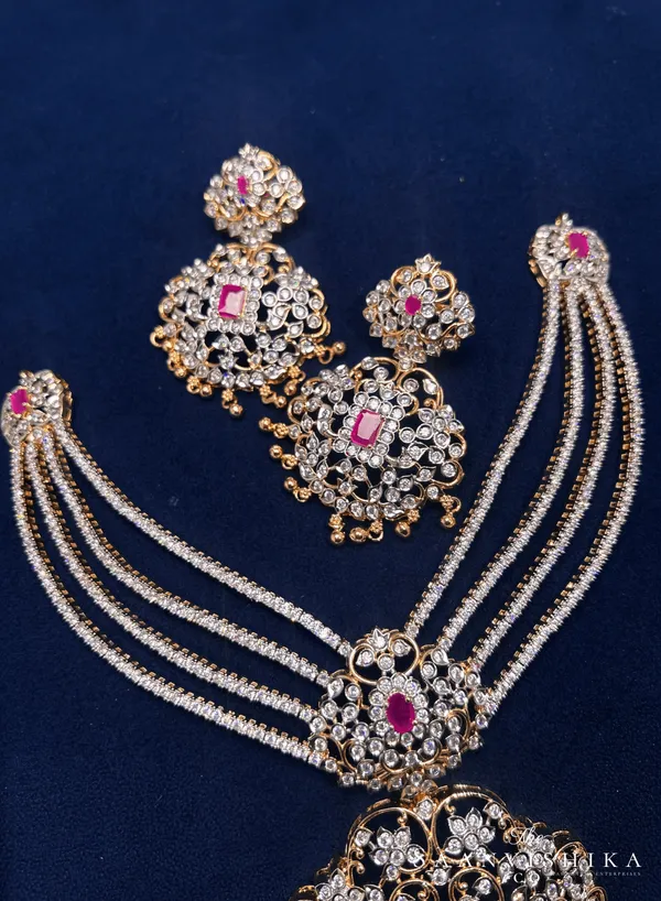 Golden_Alloy_Ruby_Rani_Necklace_With_Earrings_For_Women