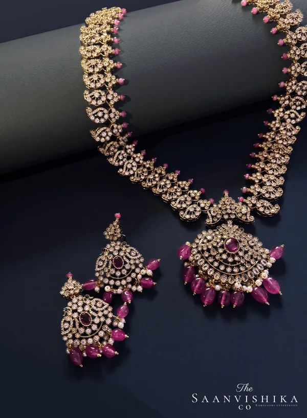 Victorian_Beads_Haram_With_Earrings_Ruby