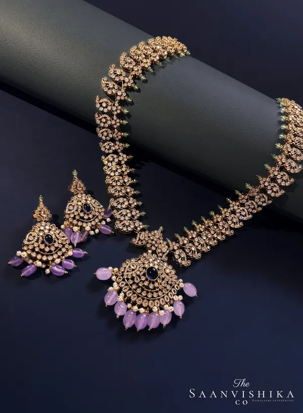 Purple_Alloy_Blend_Victorian_Beads_Haram_Set_For_Women