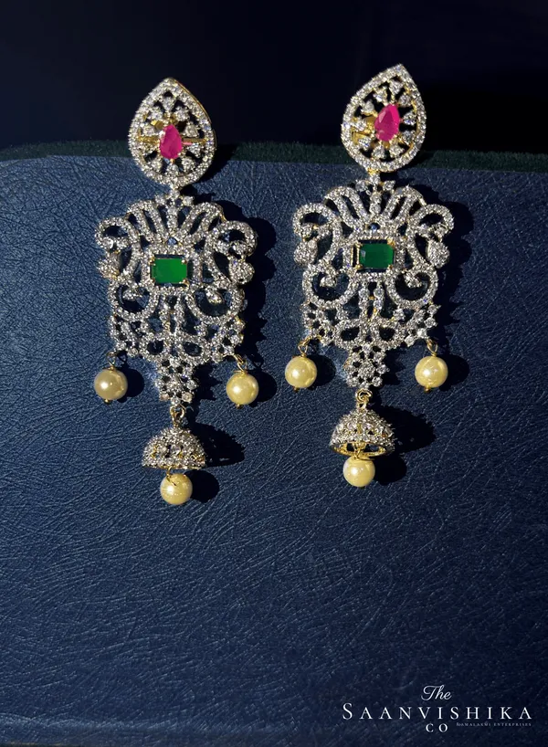 Multicolor_Alloy_Diamond_Haram_Tikka_Bridal_Combo_Set_For_Women
