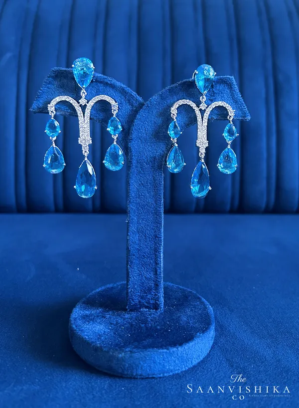 Blue_Alloy_Gemstone_Diamond_Earrings_For_Women