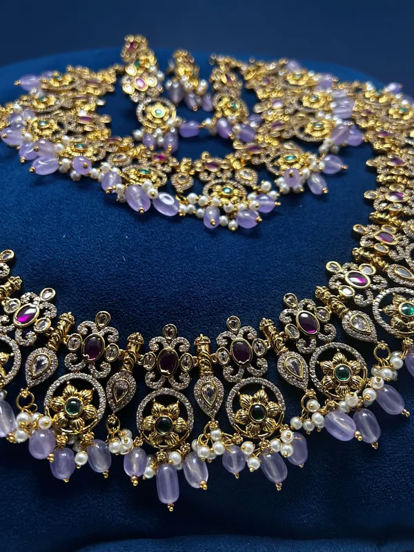 Purple_Alloy_Blend_Natural_Beads_Jewellery_Combo_Set_For_Women