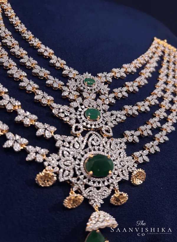 Multicolor_Alloy_Blend_5-Line_Grand_Necklace_Set_For_Women