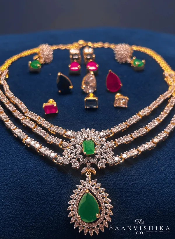 Multicolor_Alloy_Interchangeable_Convertible_Necklace_For_Women