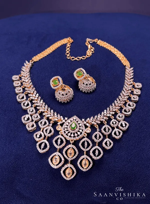 Multicolor_Alloy_Crystal_Hanging_Diamond_Replica_Jewellery_Set_For_Women
