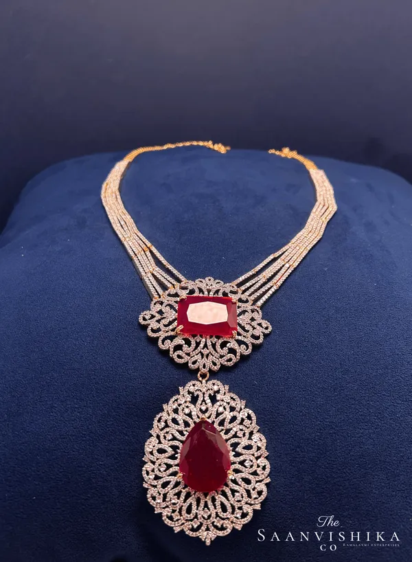 Red_Alloy_Uncut_Ruby_Stone_Diamond_Replica_Haram_Necklace_Set_For_Women