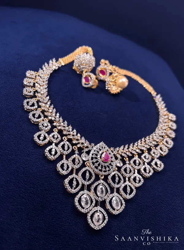 Purple_Alloy_Crystal_Hanging_Ruby_Designer_Jewellery_Set_For_Women