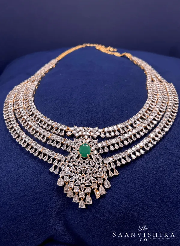 Golden_Alloy_Uncut_Designer_3_Line_Haram_Necklace_For_Women