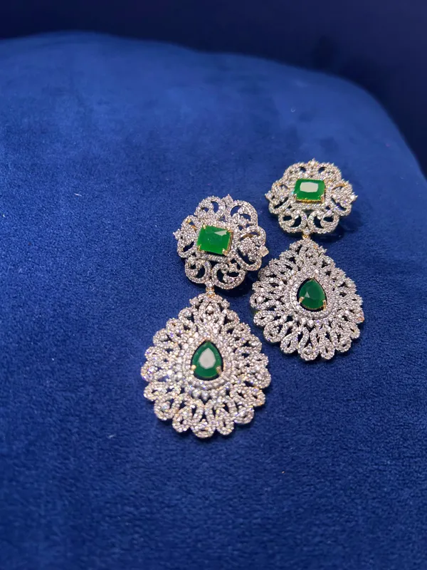 Green_Alloy_Emerald_Stud_Earrings_For_Women