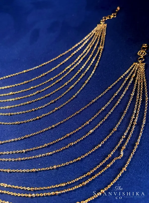 Golden_Alloy_Bridal_7-Layered_Ear_Chain_For_Women