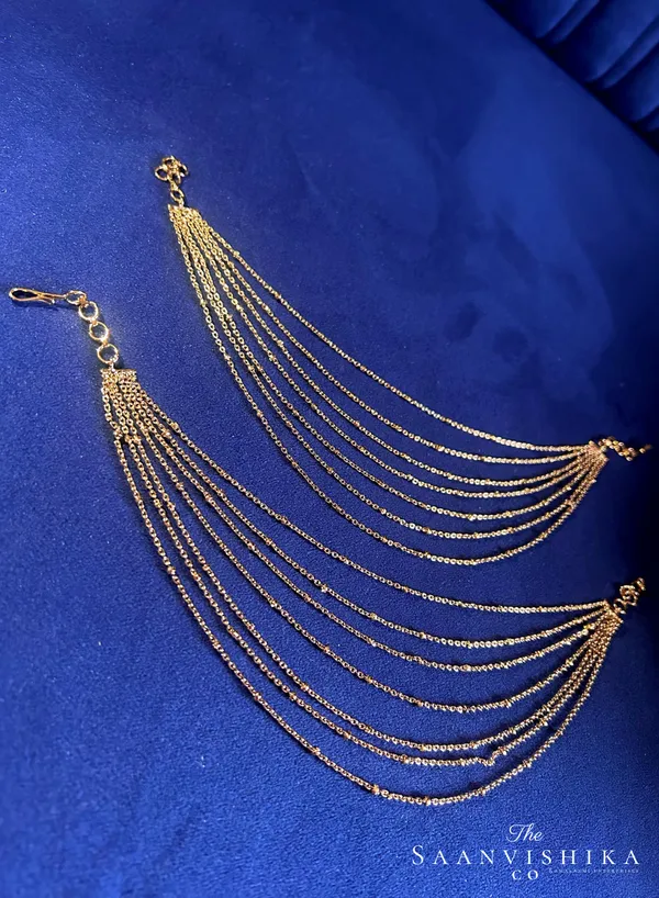 Golden_Alloy_Bridal_7-Layered_Ear_Chain_For_Women