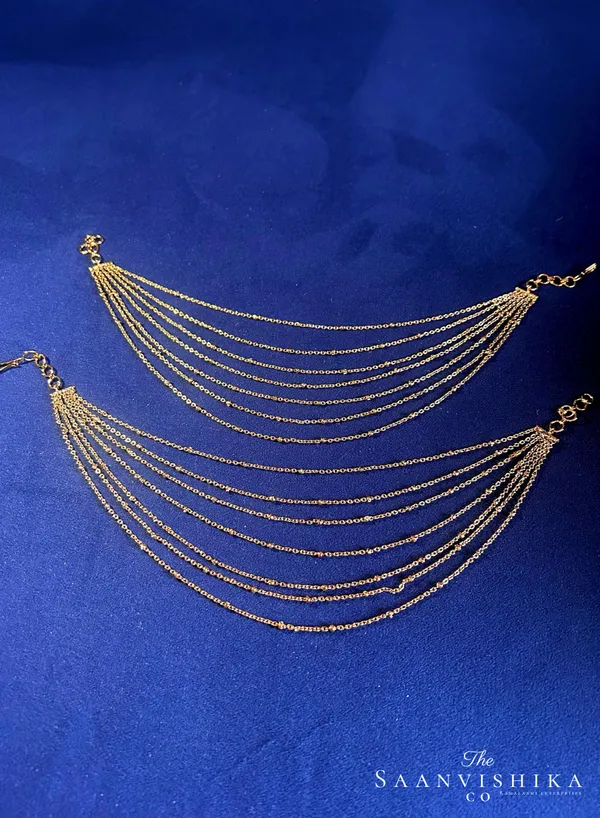 Golden_Alloy_Bridal_7-Layered_Ear_Chain_For_Women