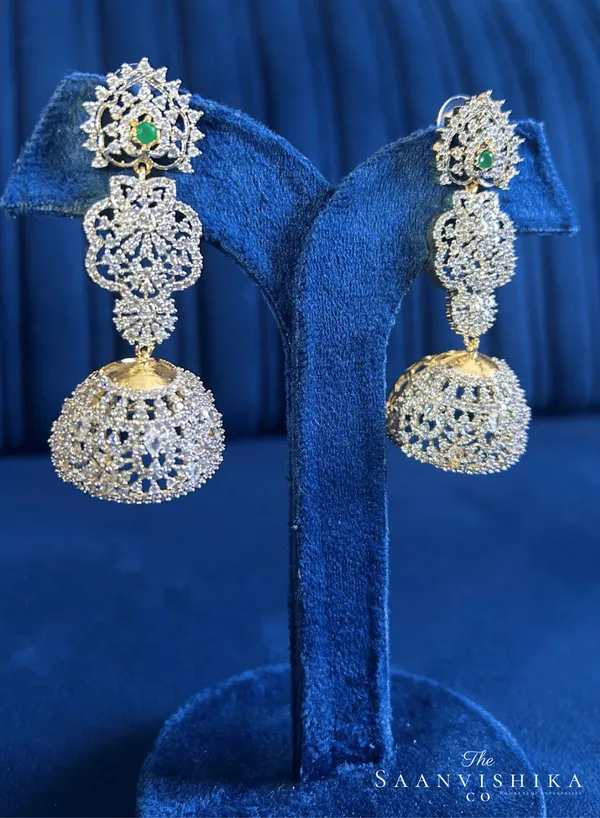 Green_Alloy_Long_Jhumka_For_Women