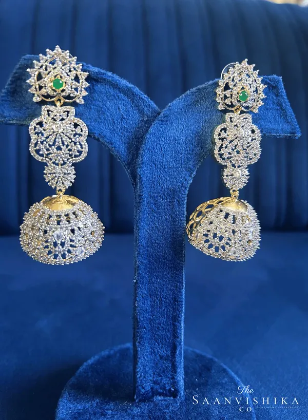 Green_Alloy_Long_Jhumka_For_Women