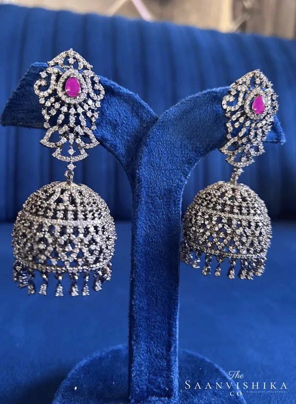 Red_Alloy_Victorian_Jhumka_For_Women