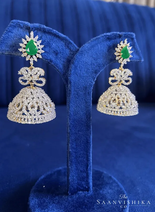 Green_Alloy_Blend_Droplet_Jhumka_Earrings_For_Women