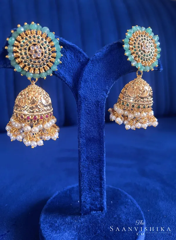 Multicolor_Alloy_Blend_Pearl_Designer_Jhumka_For_Women