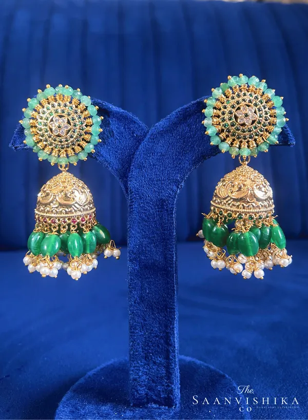 Multicolor_Alloy_Designer_Beads_Jhumka_Earrings_For_Women