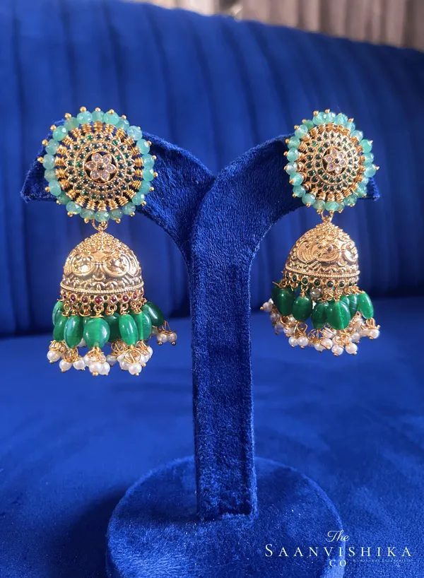Multicolor_Alloy_Designer_Beads_Jhumka_Earrings_For_Women