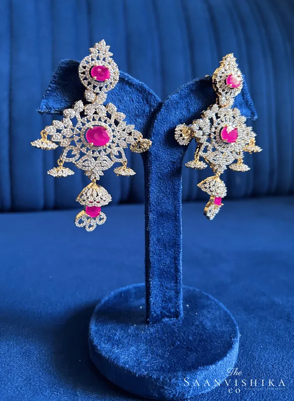 Red_Alloy_Triple_Stone_Modern_Jhumka_For_Women