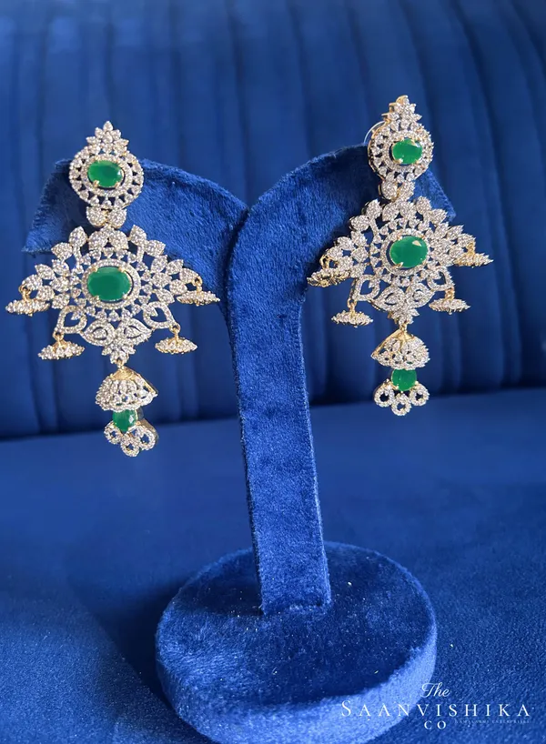 Green_Alloy_Triple_Stone_Modern_Jhumka_For_Women