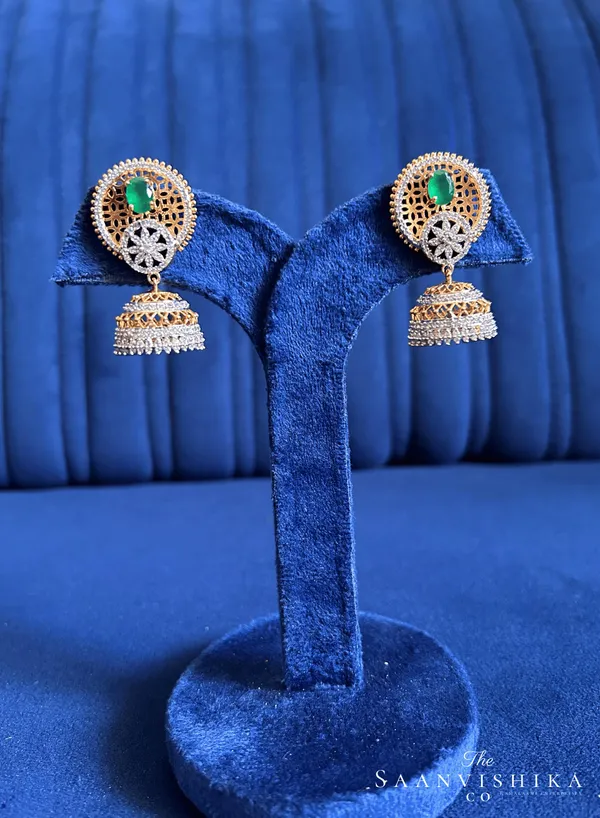 Green_Alloy_Mughal_Jhumka_For_Women
