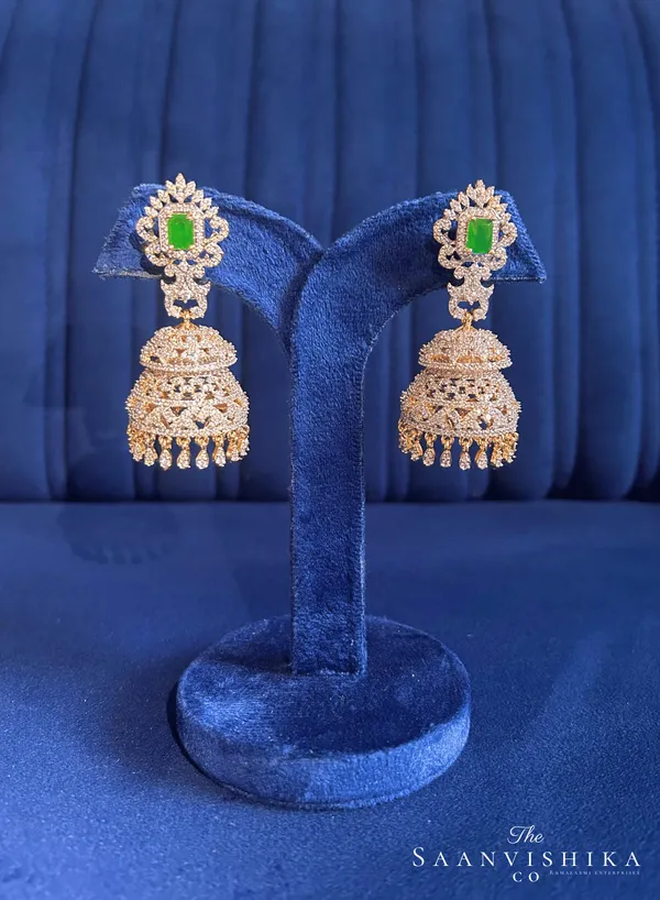 Green_Alloy_Double_Jhumka_For_Women