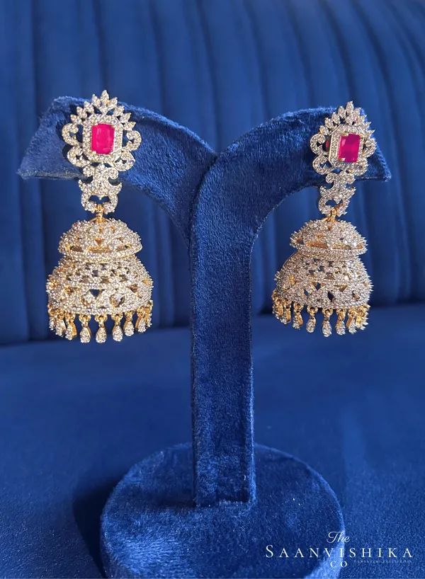Red_Alloy_Double_Jhumka_Earrings_For_Women