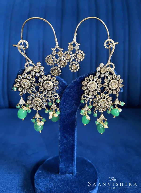 Green_Alloy_Earcuffs_For_Women