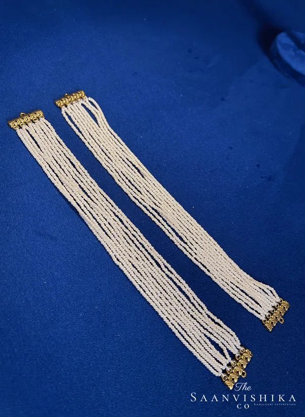White_Alloy_Pearl_Earchain_For_Women