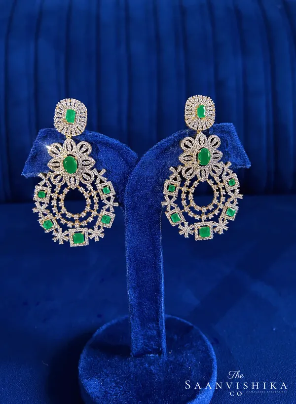 Green_Alloy_Blend_Bridal_Gemstone_Chandbali_Earrings_For_Women