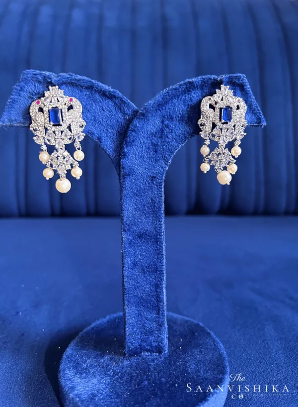 Violet_Alloy_Parrot_Pearl_Earrings_For_Women